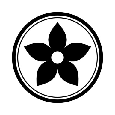丸に花の家紋 丸に花の家紋